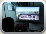 Die Flugschule Bad Neustadt benutzt zum Training bestimmter Verfahren im Rahmen der C-VFR Ausbildung diesen Flugsimulator.